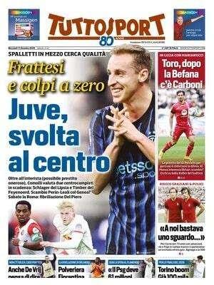 Tuttosport, la Juve va sull'ex obiettivo del Napoli: "Tutto su Frattesi"