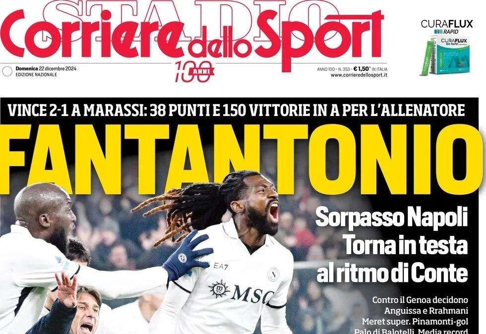L'apertura del Corriere dello Sport su Conte: "Fantantonio"