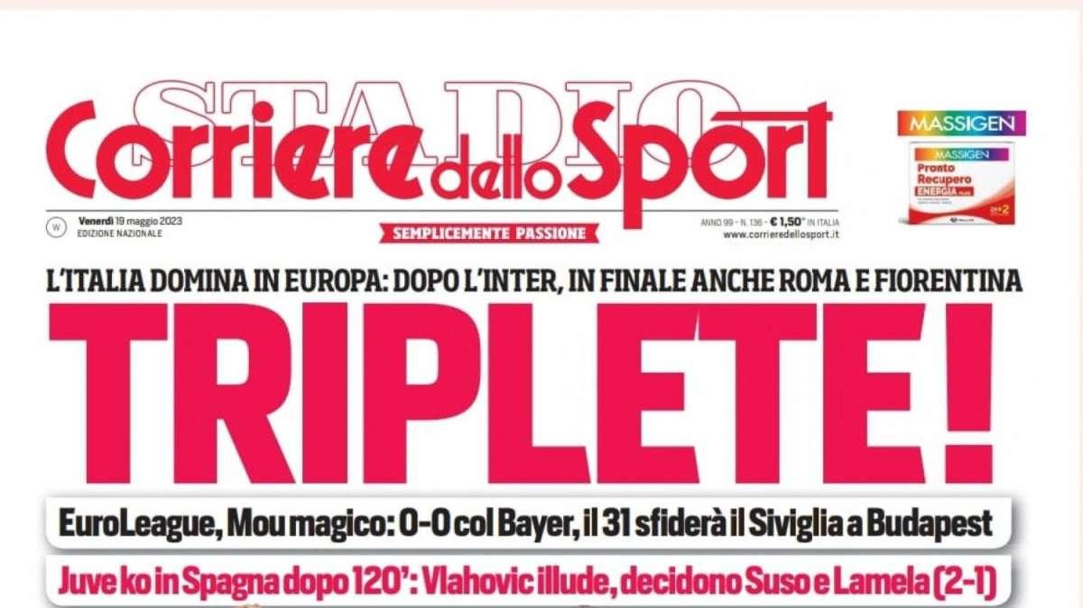 PRIMA PAGINA - Corriere dello Sport: "De Laurentiis e Spalletti, prove d'addio"