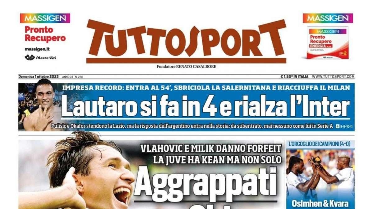 PRIMA PAGINA - Tuttosport: "Osimhen e Kvara, risposte da Napoli"