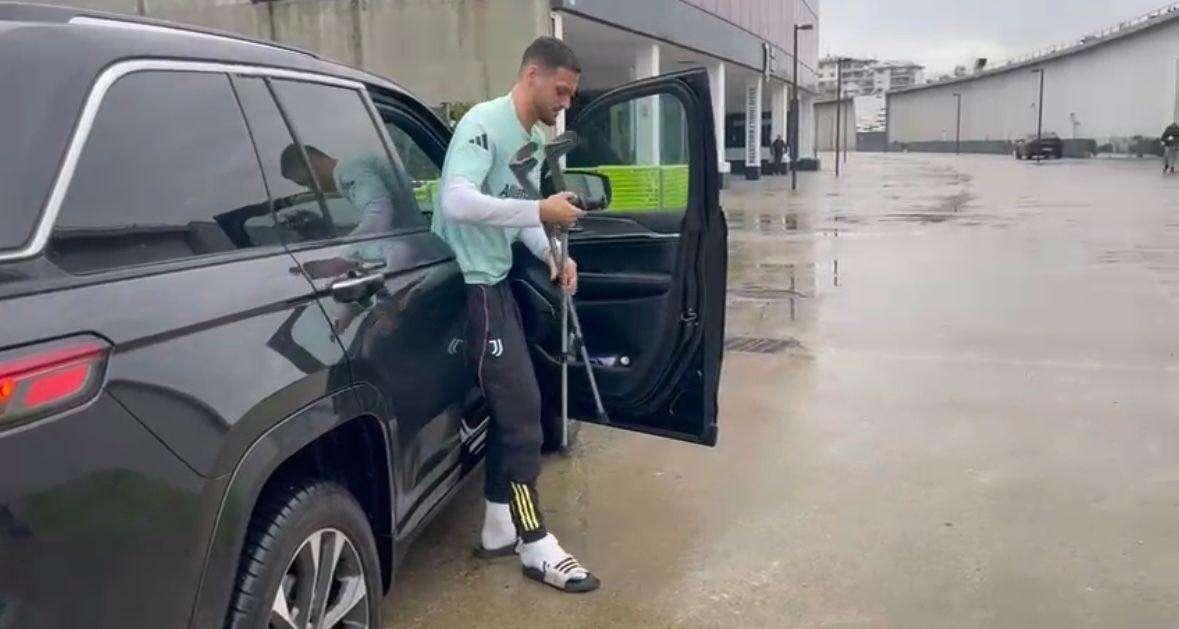 Juve, ansia per Gatti: è arrivato al JMedical in stampelle