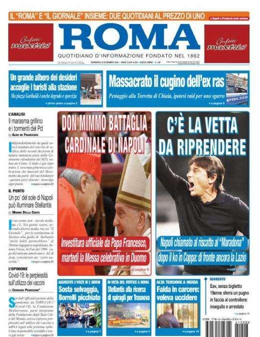 Il Roma: "C'è la vetta da riprendere, Napoli chiamato al riscatto"