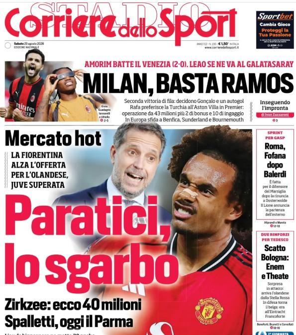 Calciomercato Napoli bloccato, Corriere dello Sport: "Max, serve un miracolo"
