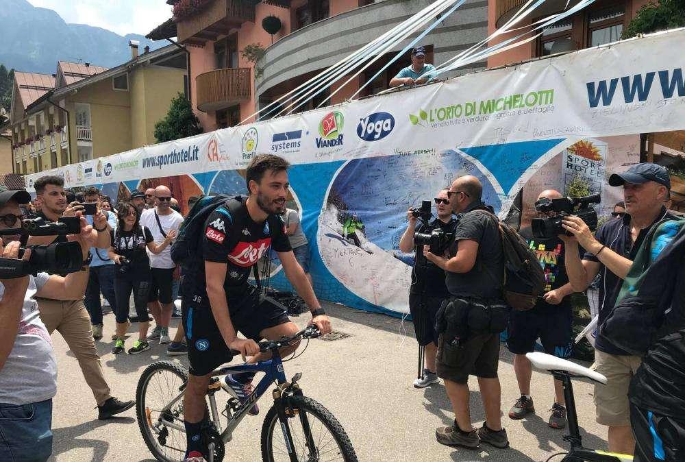 FOTO&VIDEO TN - Davide Ancelotti già a Dimaro, giro il bici per il vice allenatore azzurro