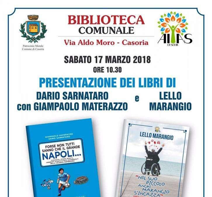 "Forse non tutti sanno che il grande Napoli", stamattina a Casoria presentazione del libro di Sarnataro-Materazzo