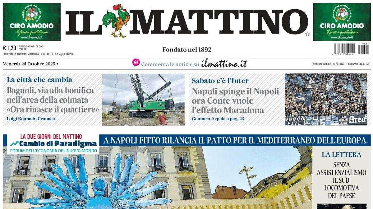Il Mattino: “Napoli spinge il Napoli: ora Conte vuole l’effetto Maradona”