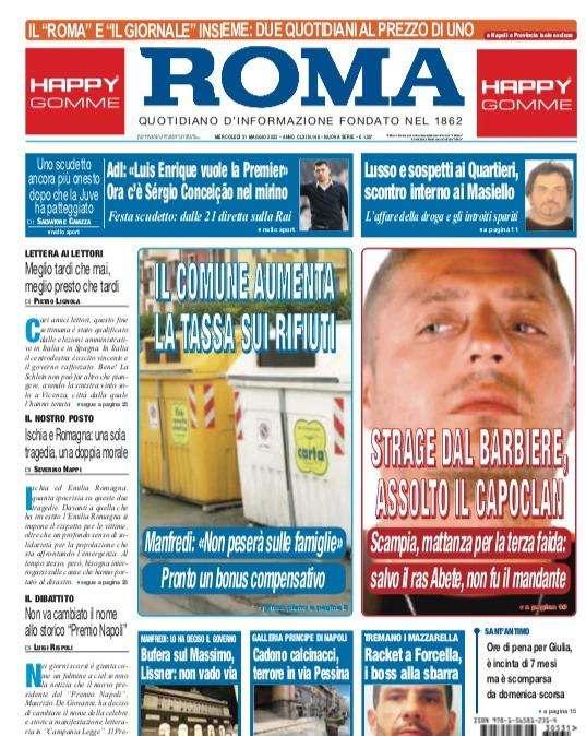 PRIMA PAGINA - Il Roma: ""Luis Enrique vuole la Premier. Ora c'è Sérgio Conceiçao"