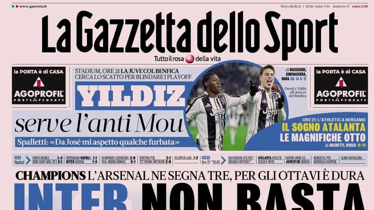 Gazzetta dello Sport: Napoli a rischio. Conte: "Che male"