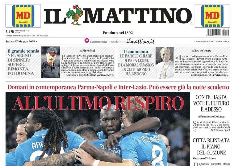 Il Mattino: "All'ultimo respiro"