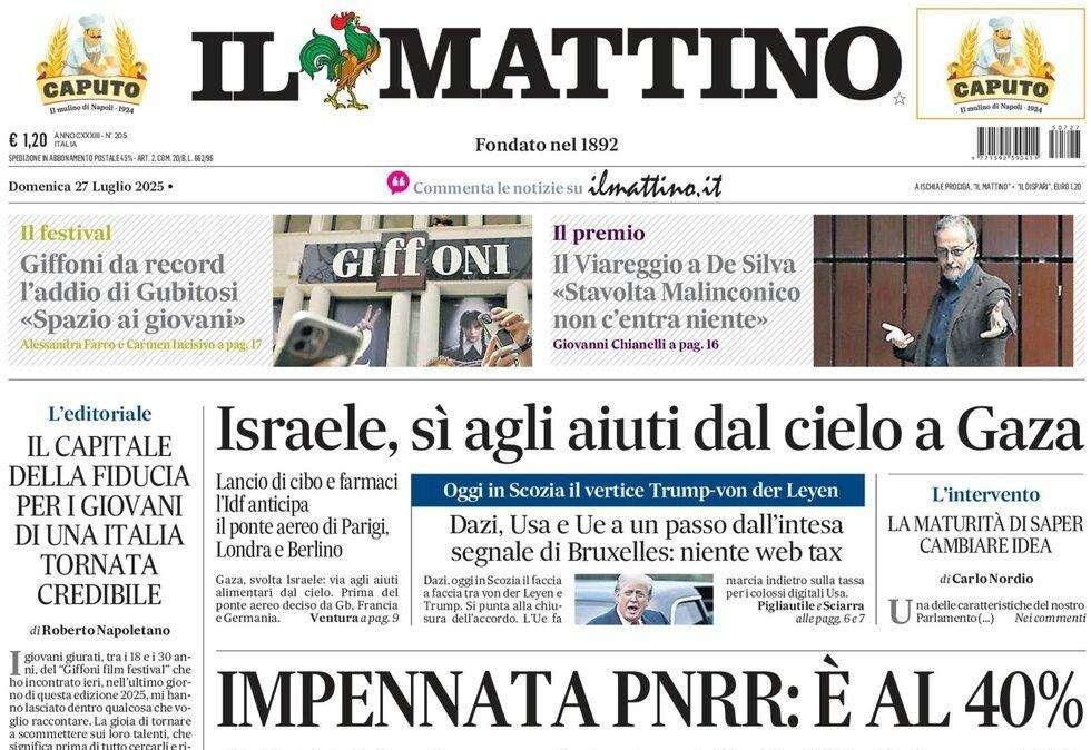 Il Mattino: “Napoli, buona la seconda”