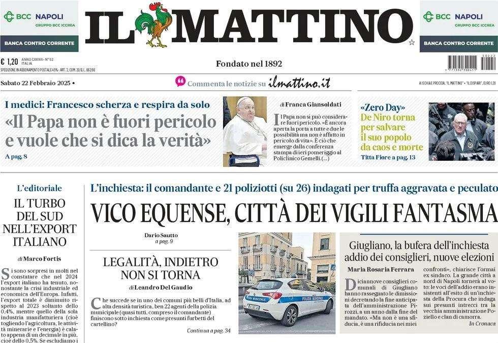 Il Mattino sulle parole di Di Lorenzo: "Tutta Napoli ci spinge"