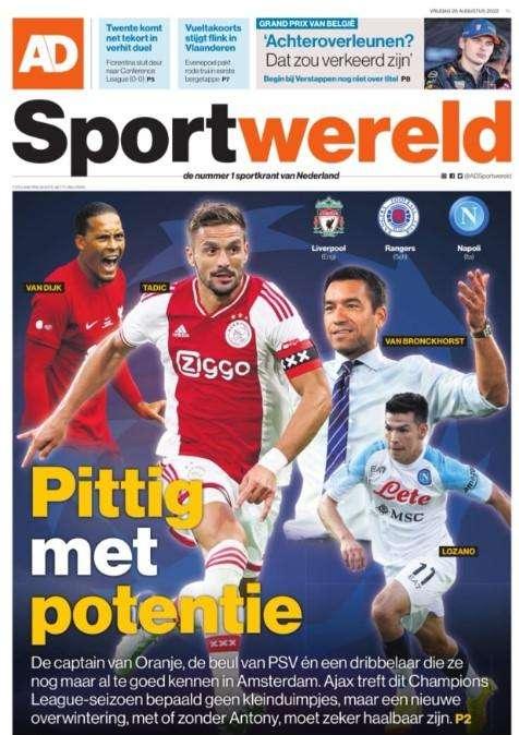 In Olanda non hanno paura del Napoli: "L'Ajax può qualificarsi"