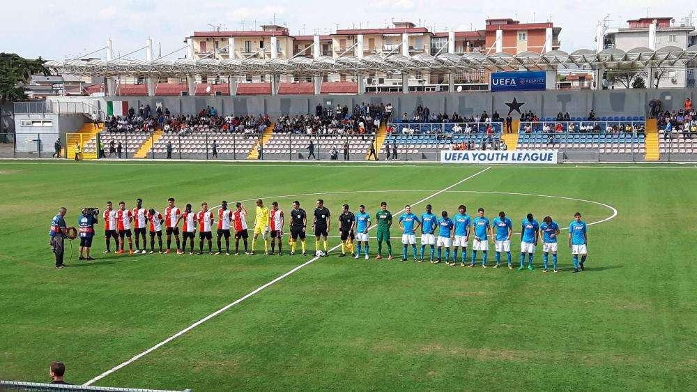 Gaetano show in Youth League! Al 45' Napoli in vantaggio 2-0 sul Feyenoord: in gol anche Schiavi