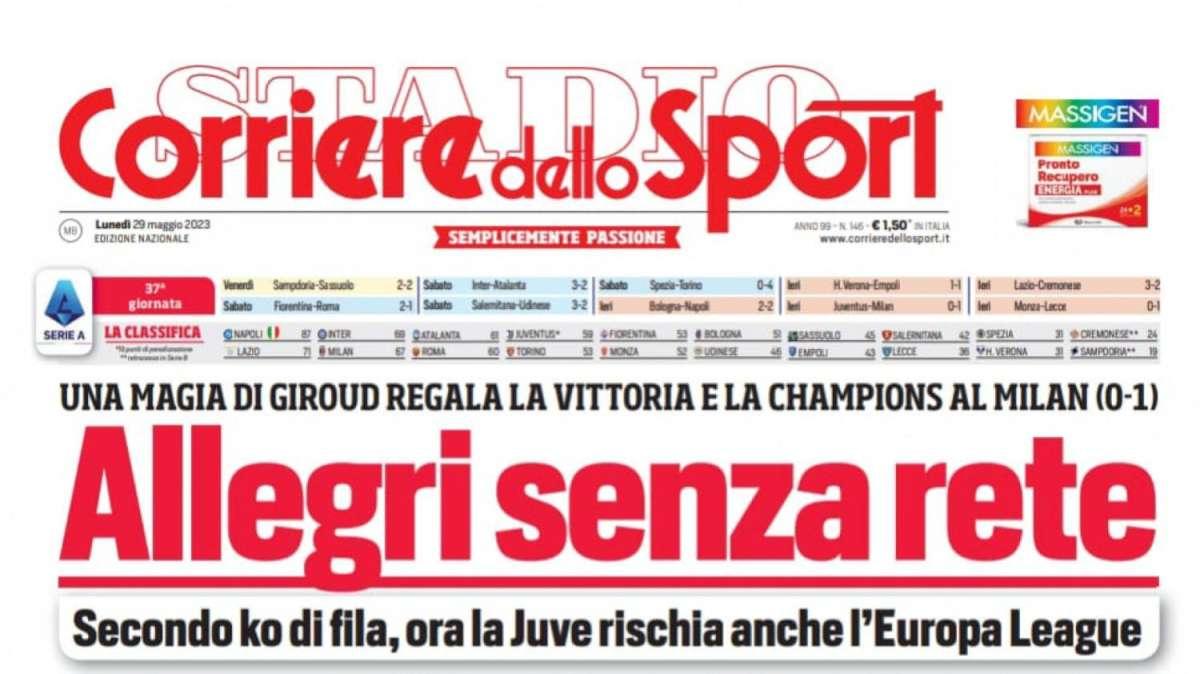 PRIMA PAGINA - CdS: "Spalletti andrà via da Napoli"
