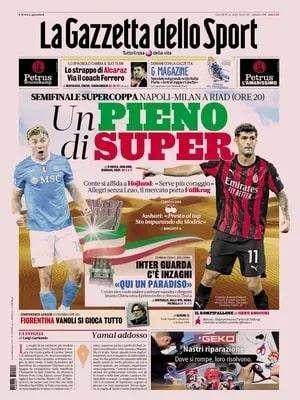 La Gazzetta dello Sport: "Conte si affida a Hojlund: 'Serve più coraggio'"