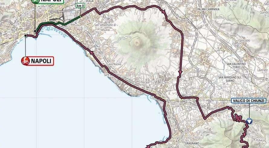 Il Giro d’Italia torna a Napoli: sesta tappa tra paesaggi mozzafiato