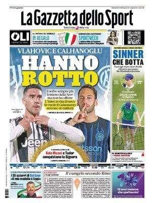 La Gazzetta dello Sport: "Vlahovic e Calhanoglu: hanno rotto"