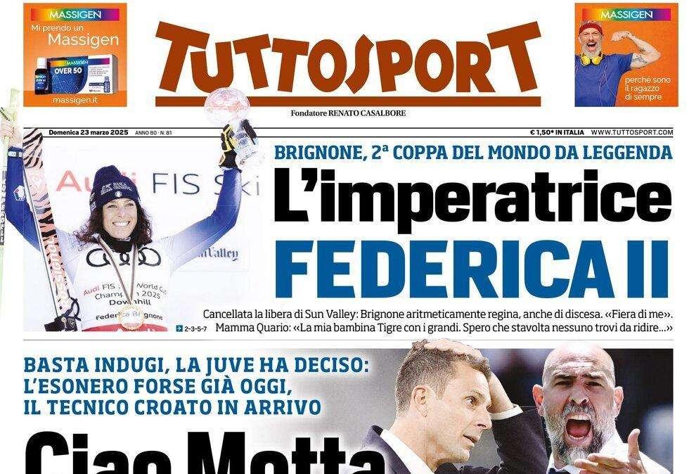 Tuttosport annuncia: "Ciao Motta, subito Tudor"