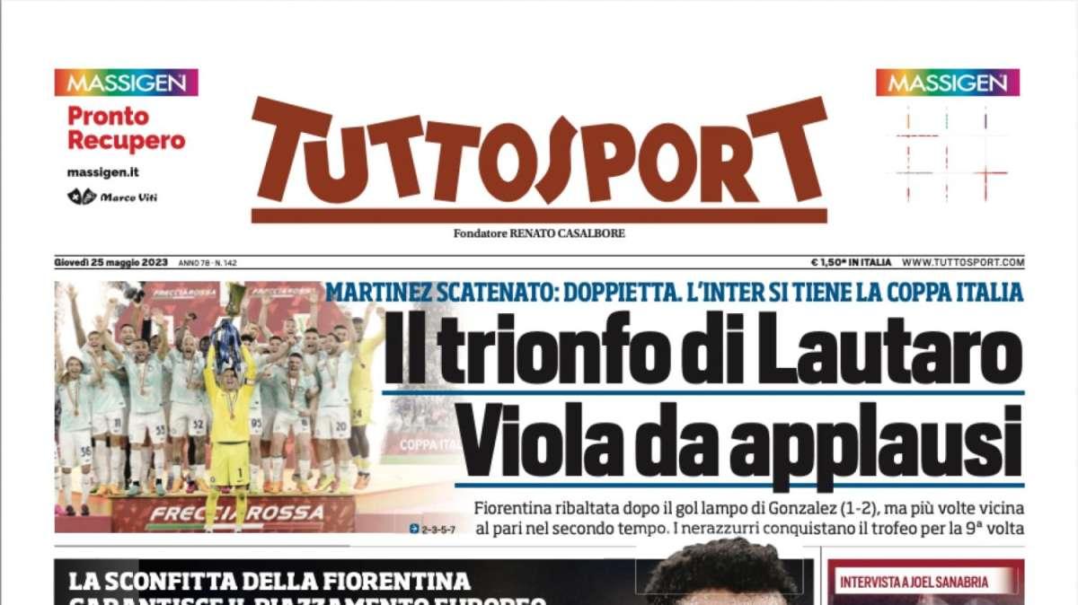 PRIMA PAGINA - Tuttosport: "Juve, puoi chiudere tutto subito"