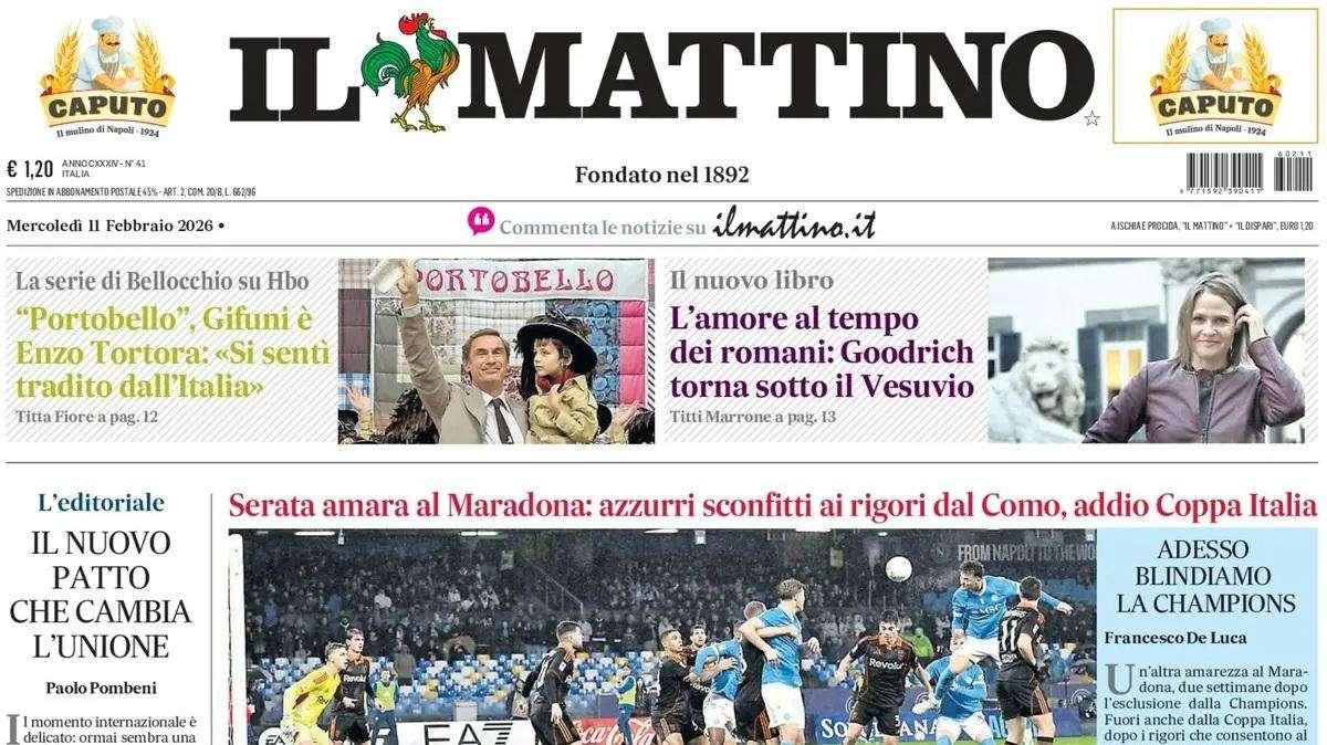 Il Mattino: "Accoppati"