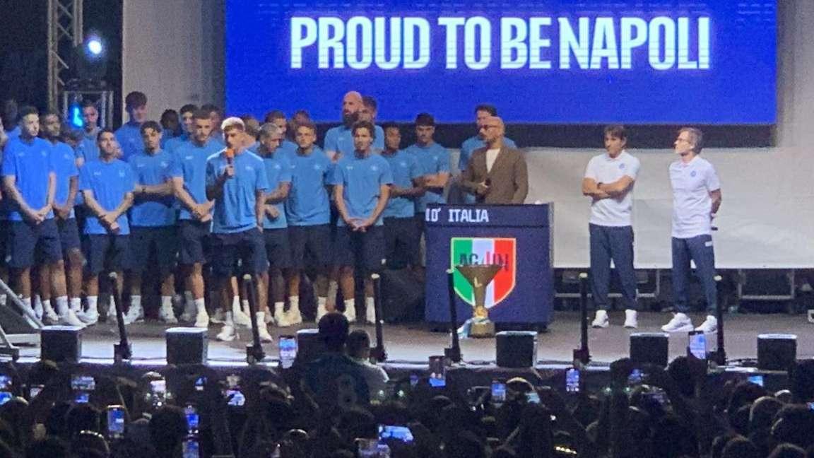 Presentazione squadra: rivivi l'evento con le parole di Conte, Di Lorenzo e Oriali