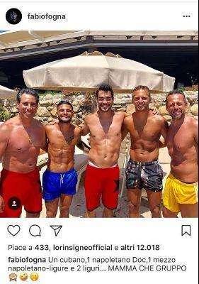 FOTO - Fognini in vacanza con Insigne e Criscito: "Un napoletano doc, un mezzo napoletano-ligure e..."