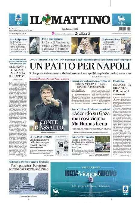 Il Mattino: "Conte d'assalto"