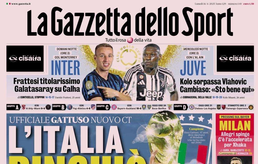 Gazzetta dello Sport: "Napoli, attacco a Lucca. Ha già detto sì: pronti 30mln"