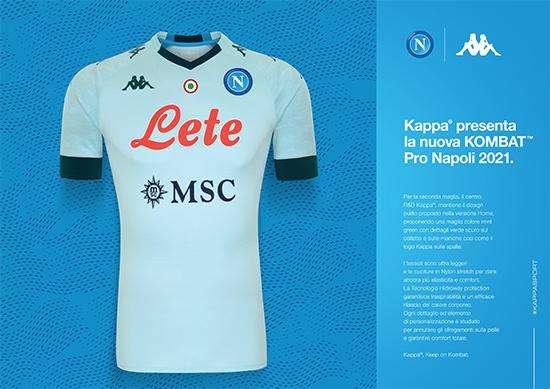 FOTOGALLERY - Maglie Napoli, la seconda versione "mint green"! Nuovi colori per la terza