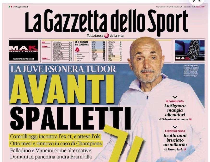 La Gazzetta dello Sport: "De Bruyne si opera. Il Napoli per lo scatto"