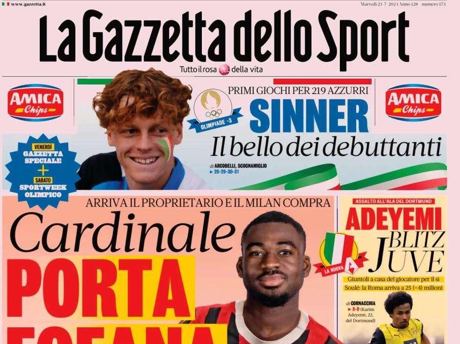 Gazzetta - Il Psg frena, Osimhen prigioniero al Napoli e Lukaku sospeso