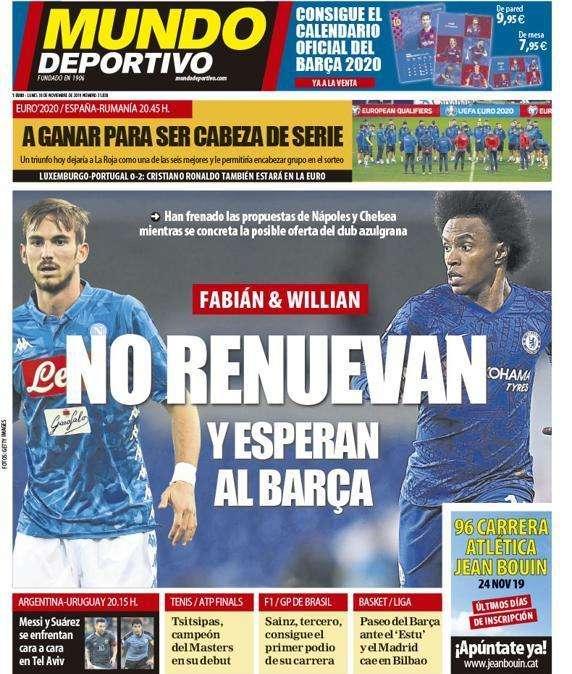 Mundo Deportivo - Fabiàn frena sul rinnovo col Napoli: aspetta l'assalto del Barcellona