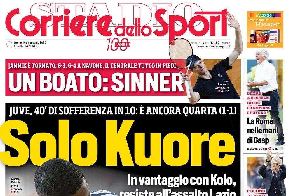 Corriere dello Sport e le parole di Conte: "Scudetto, il resto è noia"