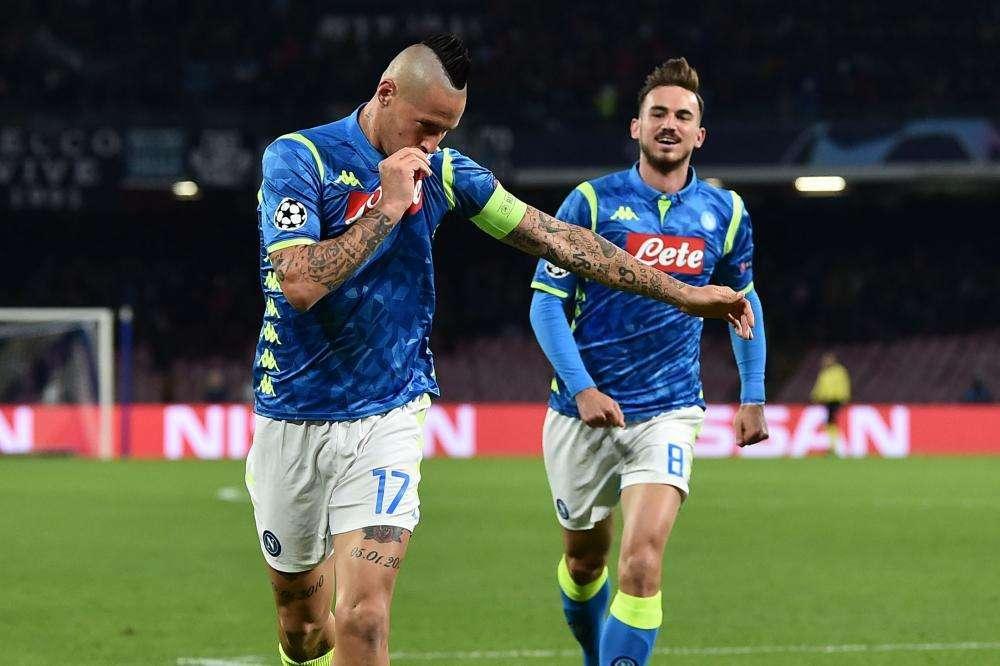 FOTOGALLERY - Il Napoli demolisce la Stella Rossa: le spettacolari immagini da bordo campo