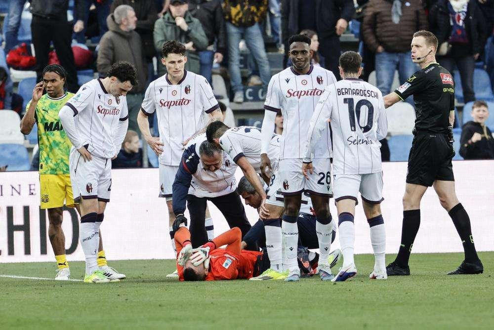Bologna, c'è lesione per Skorupski: a rischio per la sfida di maggio a Napoli