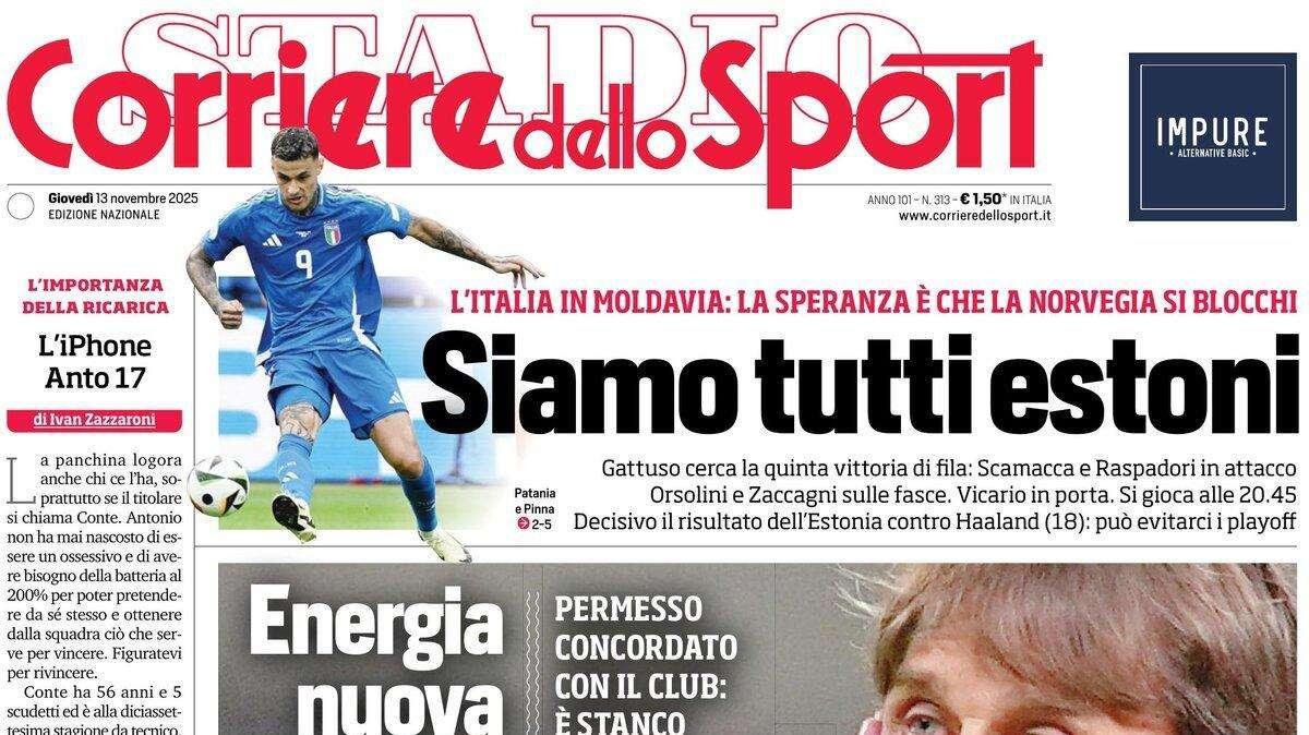 Corriere dello Sport: "Conte stop and go. A riposo fino a domenica"