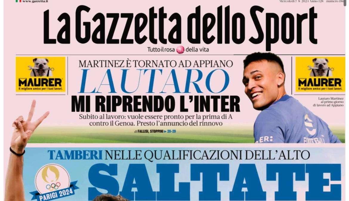 Gazzetta su Lautaro: "Mi riprendo l'Inter"