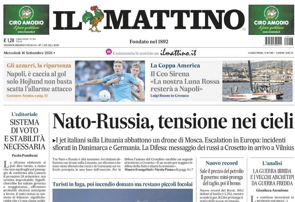 Napoli, è caccia al gol. Il Mattino: "Solo Hojlund non basta. Scatta l’allarme attacco"