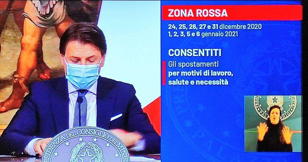 UFFICIALE - Il Premier Conte: "Dal 24 al 6 nei festivi e prefestivi zona rossa in tutta Italia"