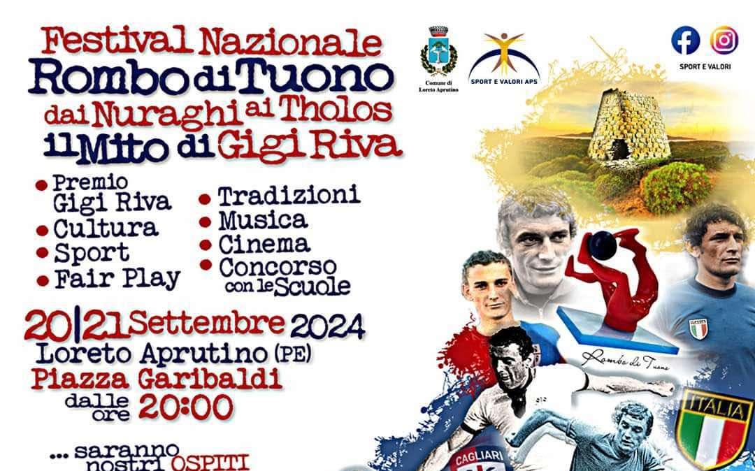A Loreto Aprutino il Festival Nazionale “Rombo di Tuono” dedicata a Gigi Riva