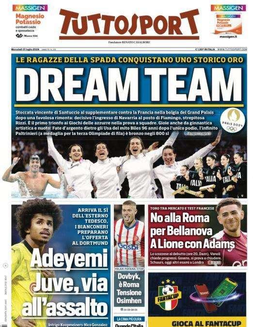 Tuttosport dedica spazio al Napoli: "Tensione Osimhen"