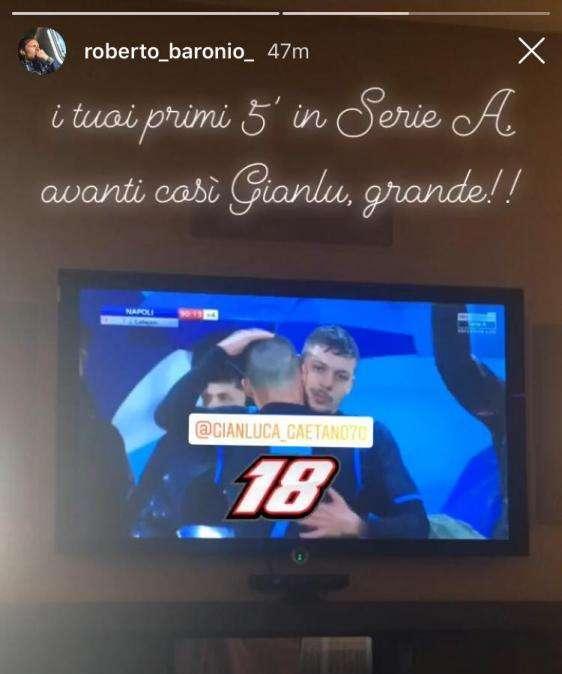 FOTO - Esordio Gaetano, il tecnico della Primavera Baronio esulta: "Avanti così, sei grande!"