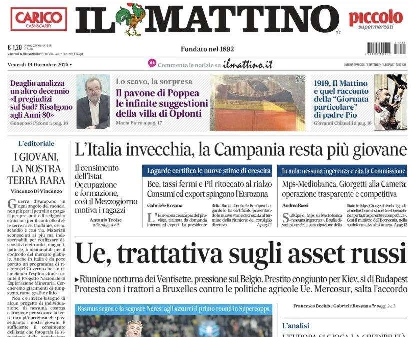 Il Mattino: "Hojlund fa il Diavolo, Napoli in finale"