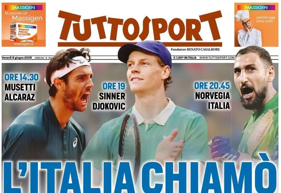 Tuttosport: "Una Juve da Leoni. Schiaffo dal Como. Chivu ripiego Inter"