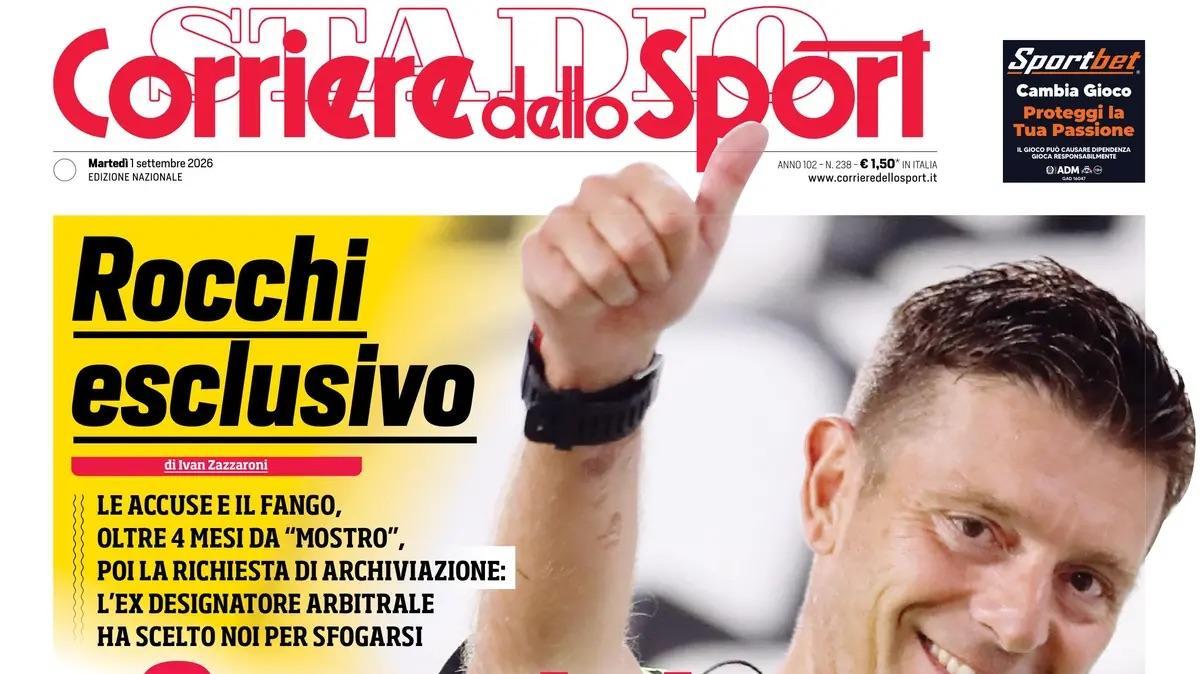 Corriere dello Sport: "Mamma mia, la Roma. Sarri sorride"