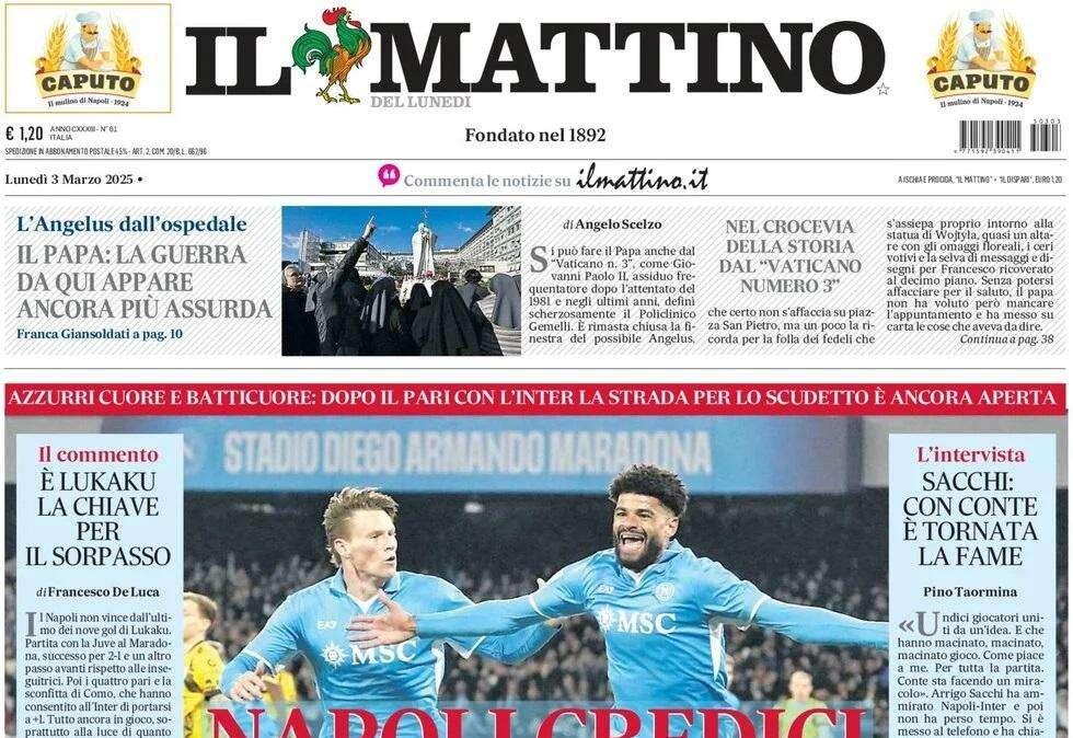 Il Mattino: "Napoli credici"