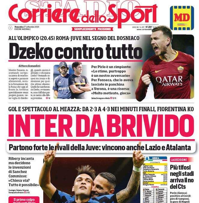 PRIMA PAGINA - CdS: "Più tifosi negli stadi, arriva il no del Cts"