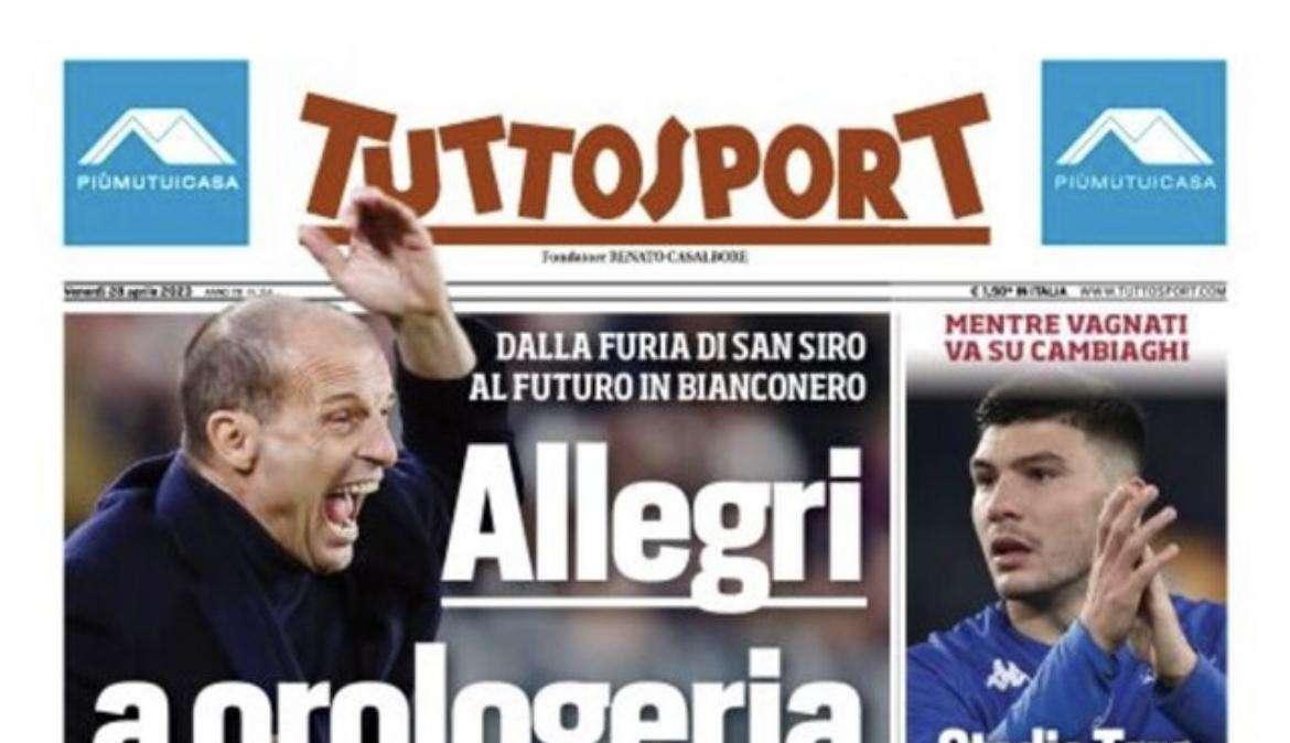 PRIMA PAGINA - Tuttosport: “Domenica alle 15: Napoli, è già festa”