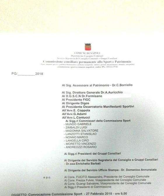La controreplica della SSC Napoli al Comune: “Mai ricevuto alcun fax, il documento diffuso non certifica la ricezione!”