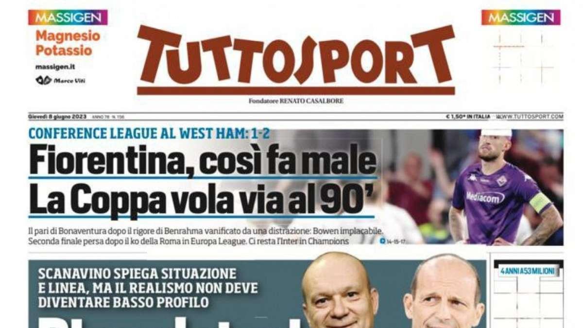 PRIMA PAGINA - Tuttosport: "Ricordatevi che siete la JUVE!"